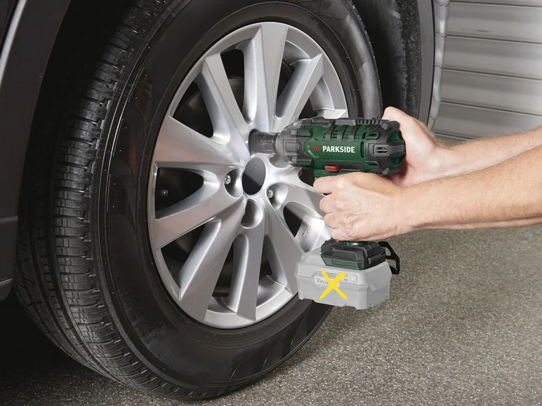 Parafusadeira de impacto sem fio PARKSIDE® PASSK 20-Li B2 para carros, 20V