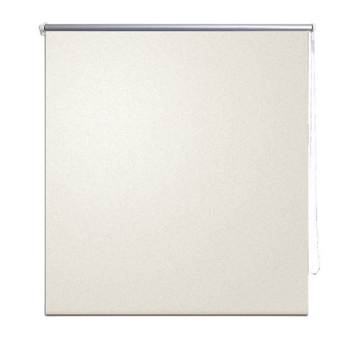 Cream blackout roller blind 160 x 230 cm window curtain privacy shutter 4102070