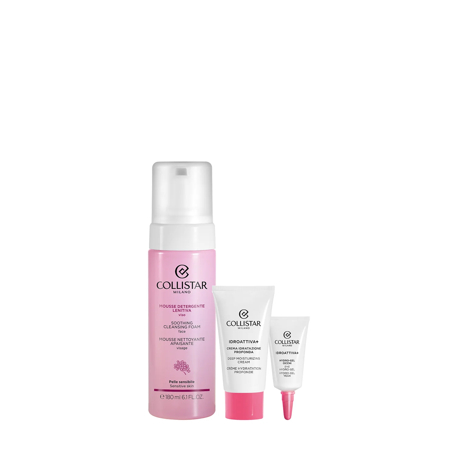 Detergenza Cofanetto Mousse Detergente Lenitiva Viso - Cofanetto Lenitivo, Mousse detergente viso, Crema viso giorno idratante, Tratt.anti borse e occhiaie