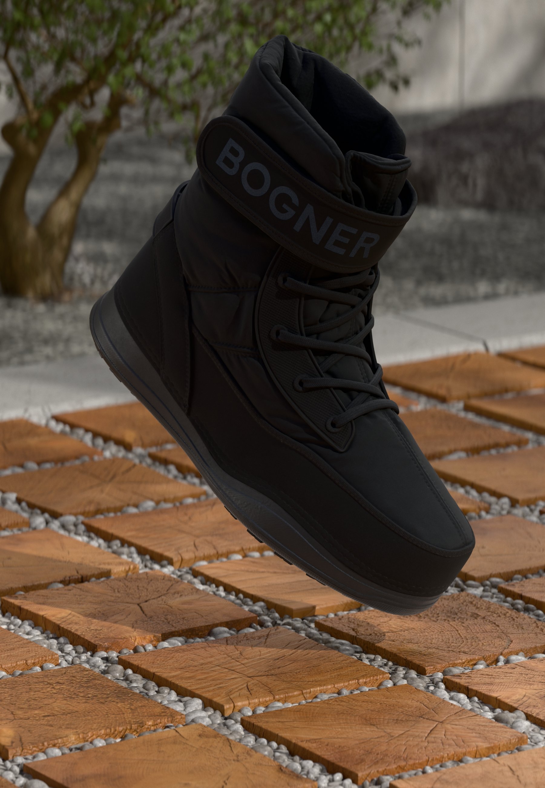 Bogner LAAX 7 - Enkellaarsjes met vetersluiting - zwart