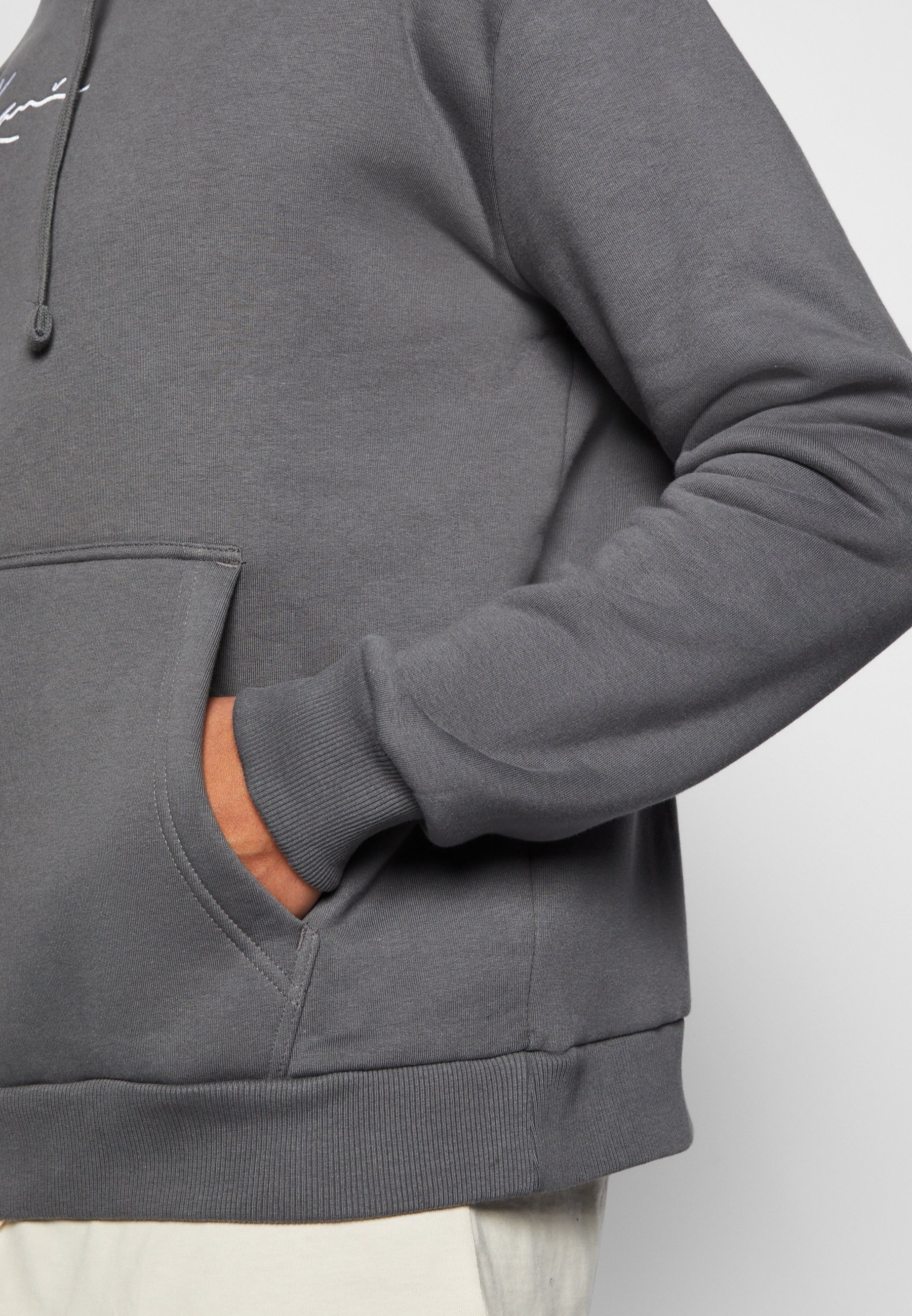Karl Kani SMALL SIGNATURE ESSENTIAL HOODIE UNISEX - Hoodie - antraciet
