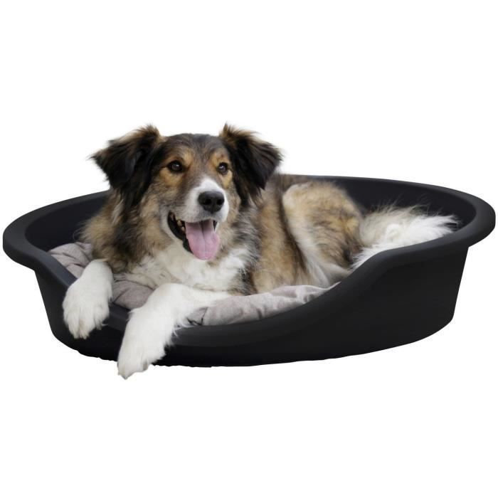 KERBL - Cesta/Contenedor DREAMER - Negro - Plástico reciclado - 80x60x25cm