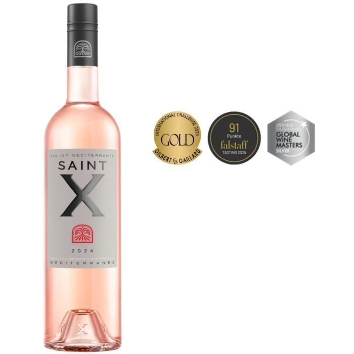Saint X Rosé 2024 - IGP Méditerranée - Vino rosado de Provenza 75cl