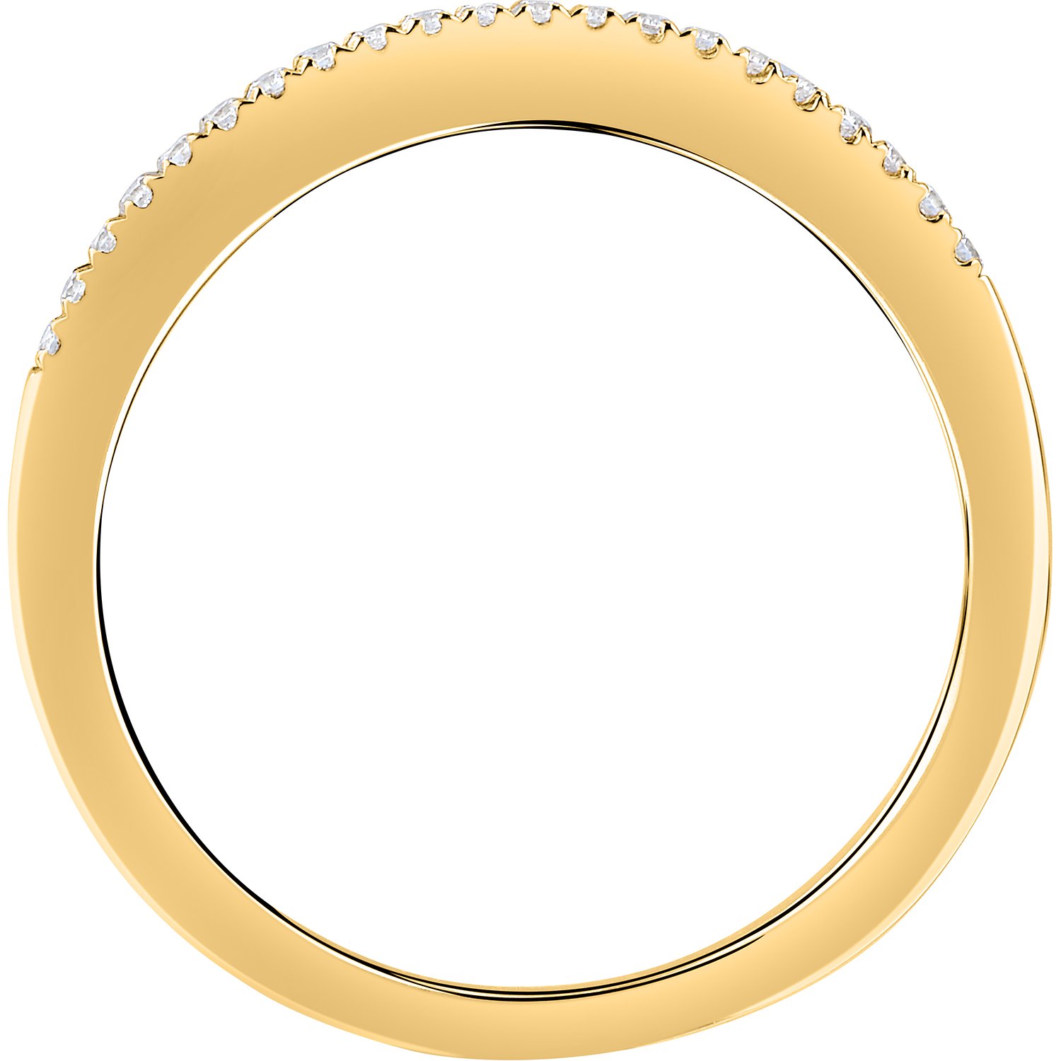 Live Diamond Bagues or jaune