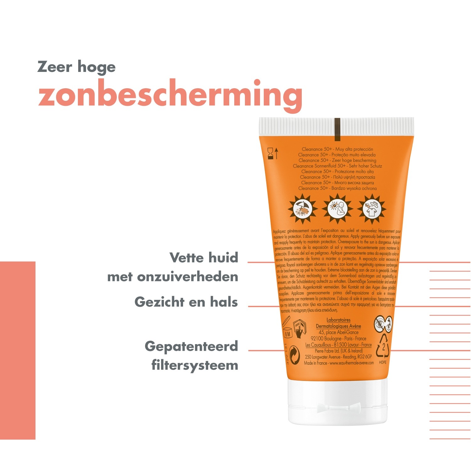 Avène Sunscreen Solaire Anti-Blemishes SPF50+ - 50 ml