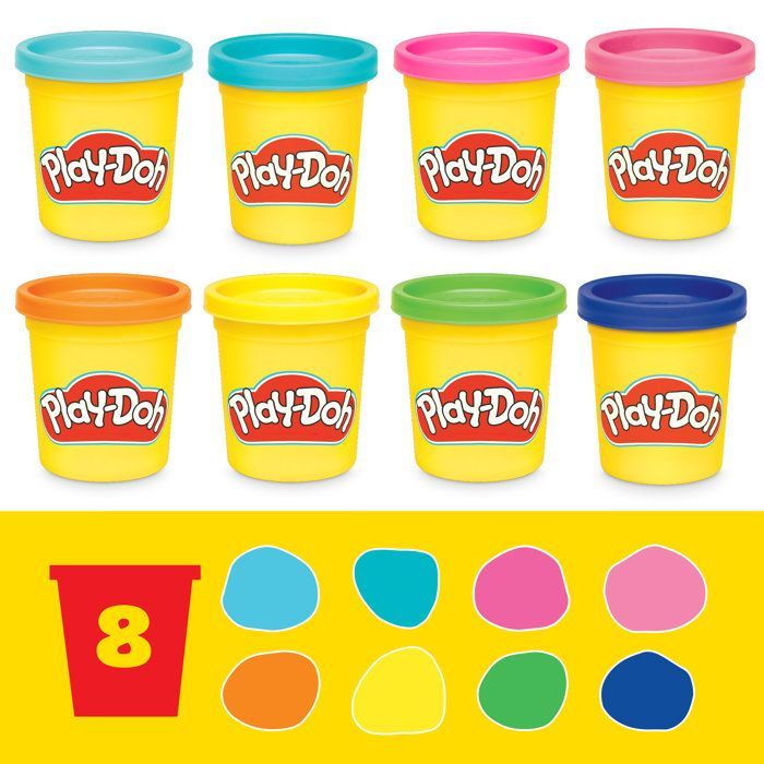Play-Doh 4 Mini Classic Sets: Hairdresser, Vet, Ice Cream, and Fun Factory; Creative Play; Classic; Ages 3+