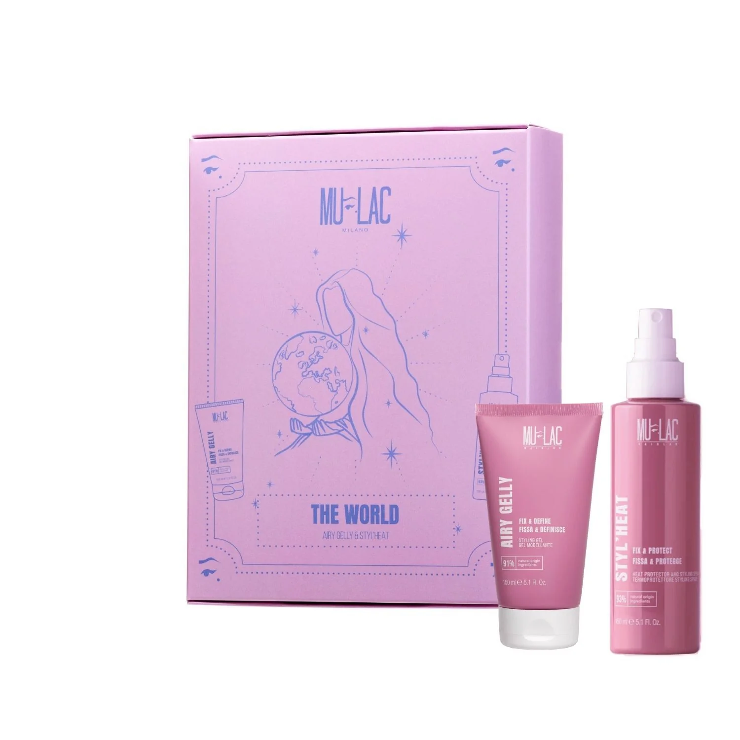 Hairlab The World - Hair Styling Kit - Cofanetti per Capelli