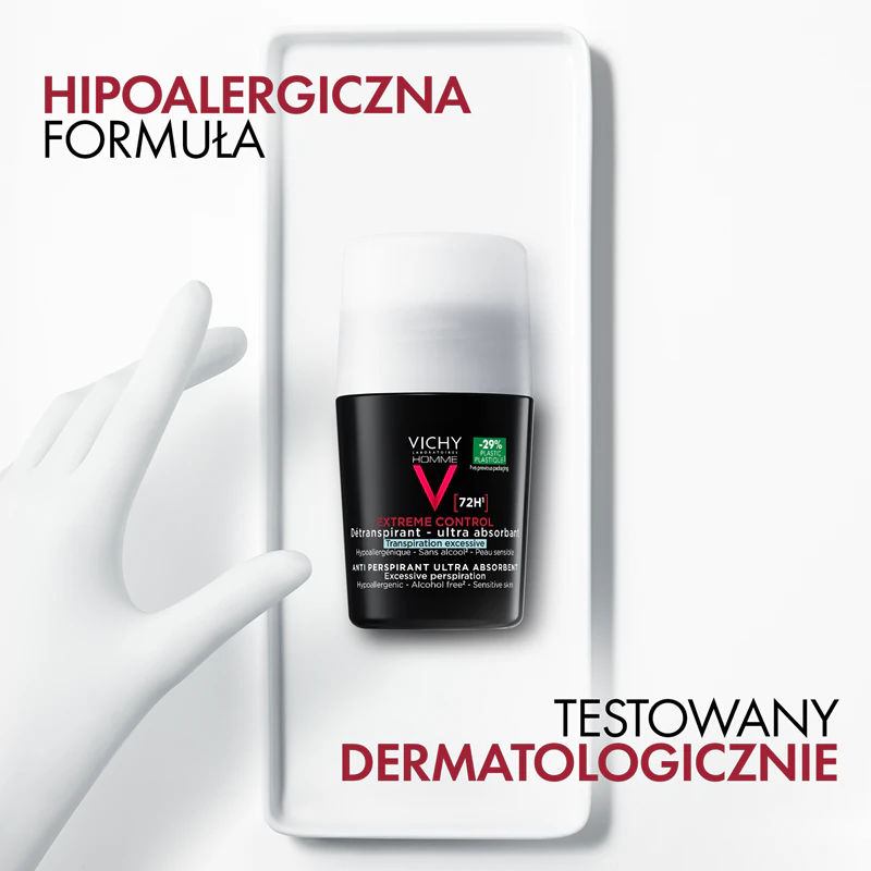 Vichy Homme Deodorant-Roll-on gegen übermäßiges Schwitzen
