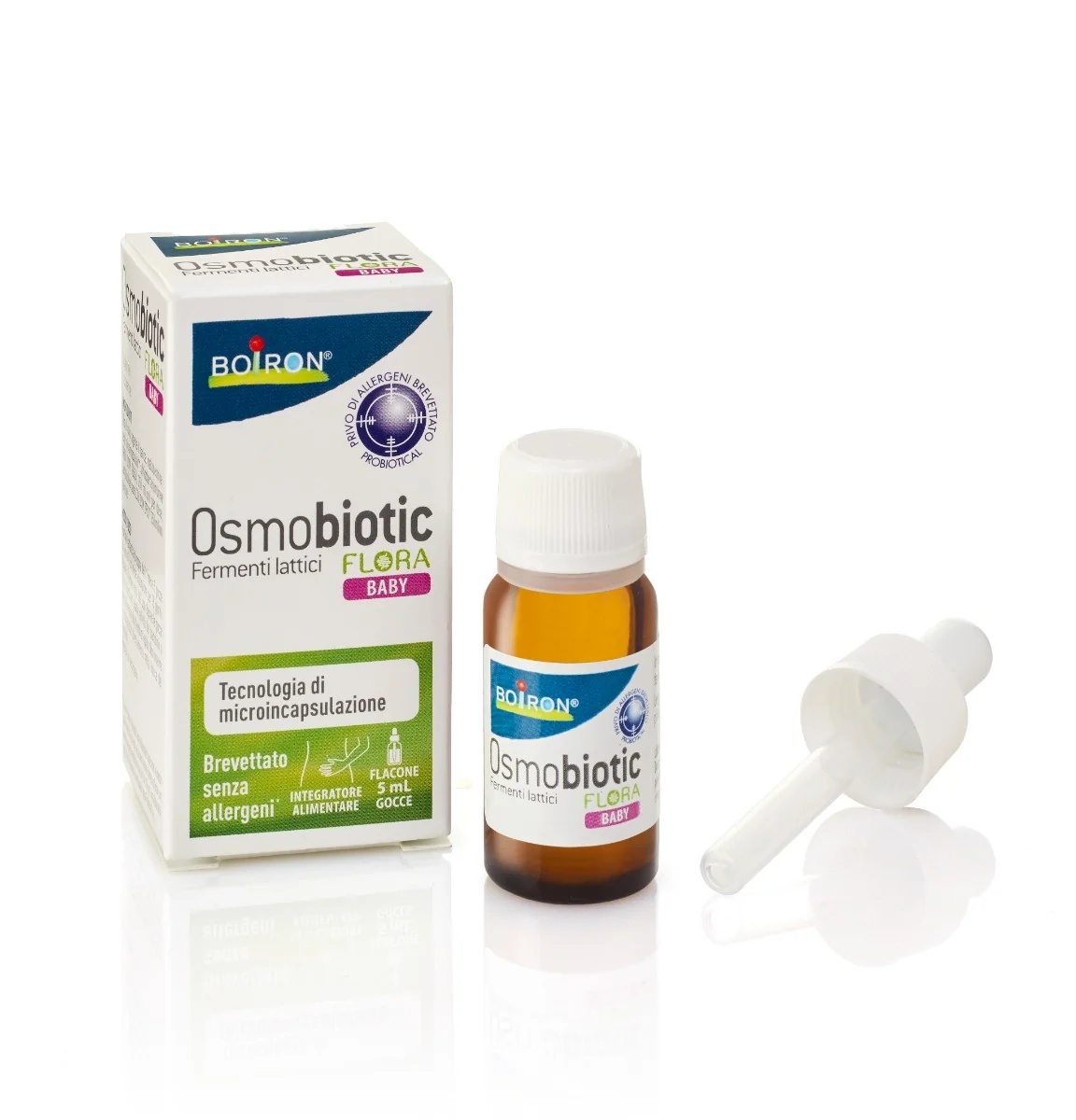 BOIRON Boiron Osmobiotic Flora Baby Drops 5 ml Probiotisches Nahrungsergänzungsmittel mit Milchsäurebakterien