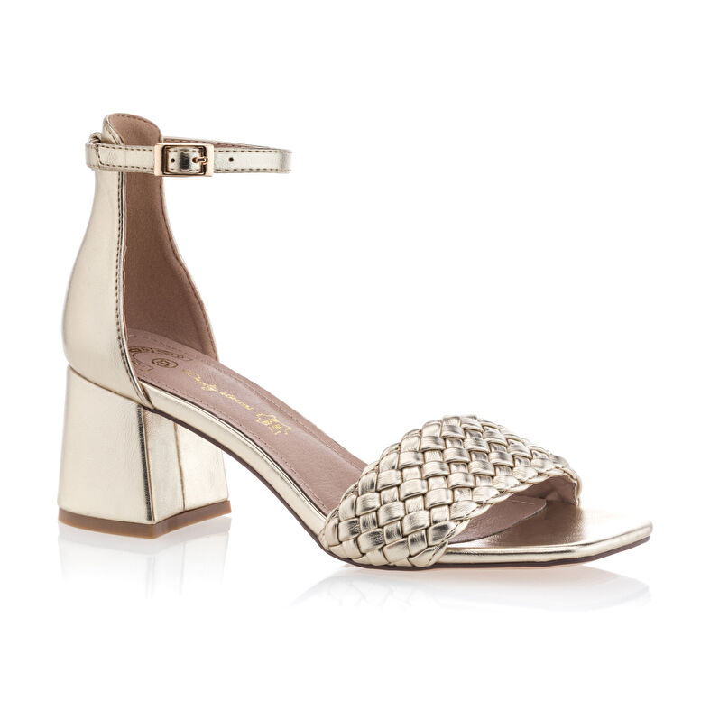Sandalias amarillas para mujer / Zapatos de punta abierta