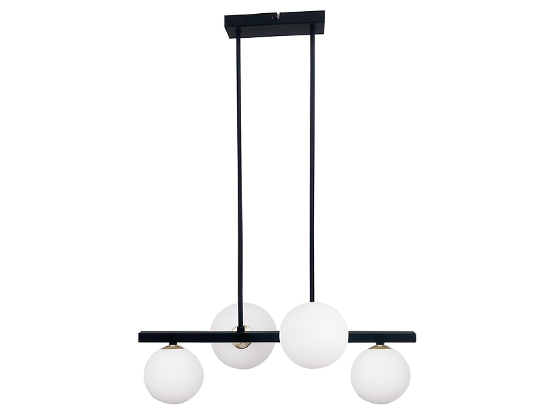 Lampa wisząca Kama 4-punktowa metalowa czarna