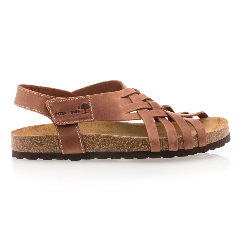 Sandalias marrones para mujer / Zapatos de punta abierta