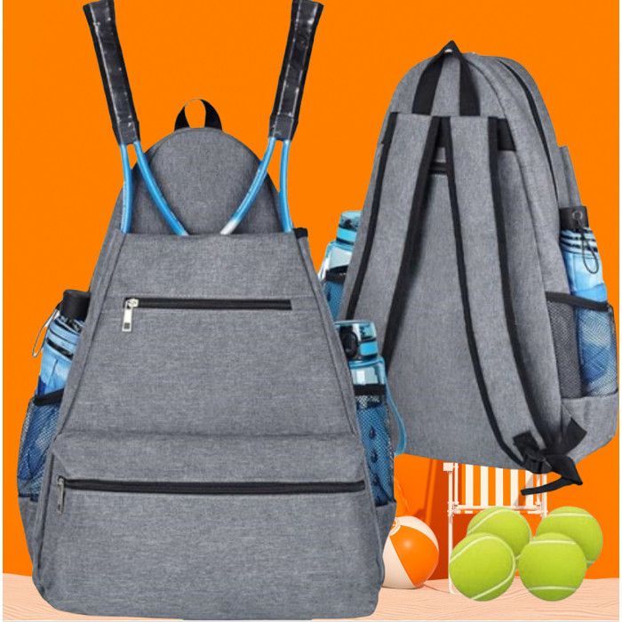INF Neuer Sportrucksack für Tennisschläger, Grau
