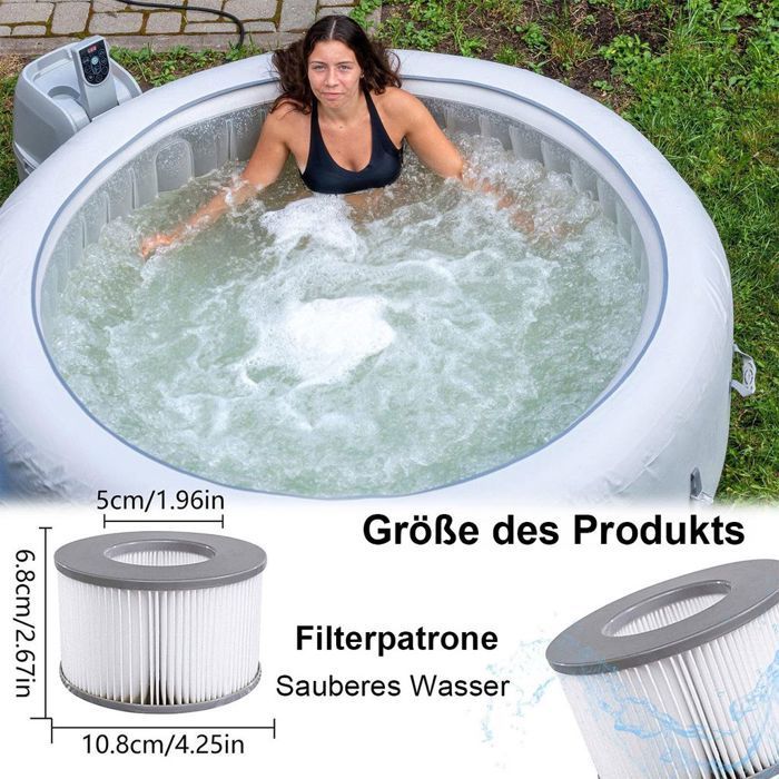 piezas de repuesto MSPA, accesorios para jacuzzi MSPA Spa, filtro de agua de repuesto, para un jacuzzi QIEDOVIEY