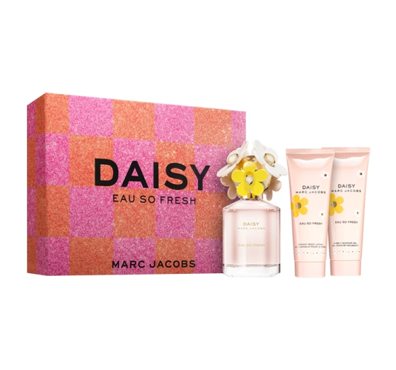 Marc Jacobs Daisy Eau So Fresh woda toaletowa spray 75 ml   balsam do ciała 75 ml   żel pod prysznic 75 ml