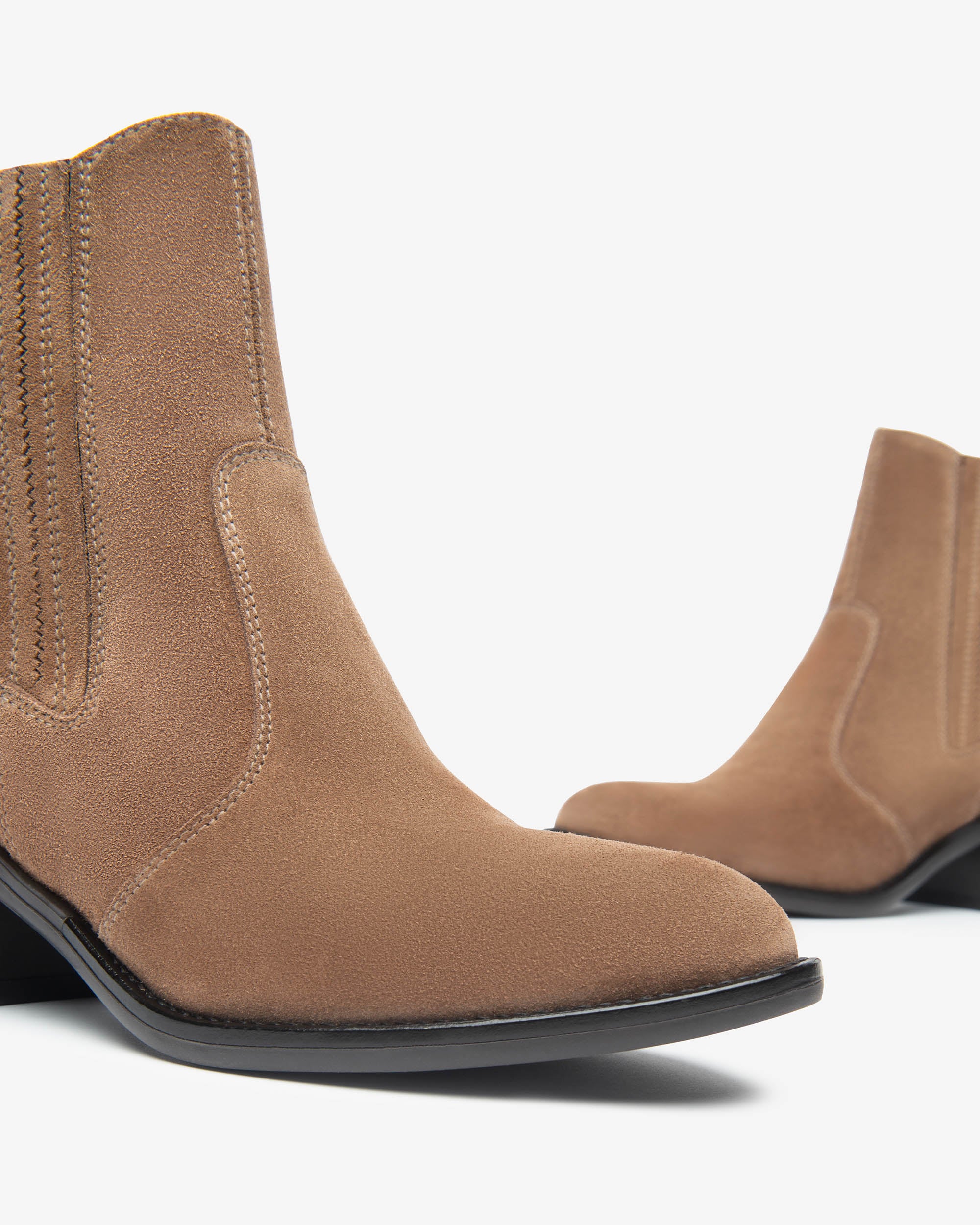  Bottines Chelsea en daim pour femmes