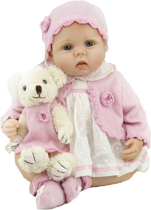 Reborn Doll - No Name - 55 cm - Silicone Vinyl - Realistic - Birthday Gift