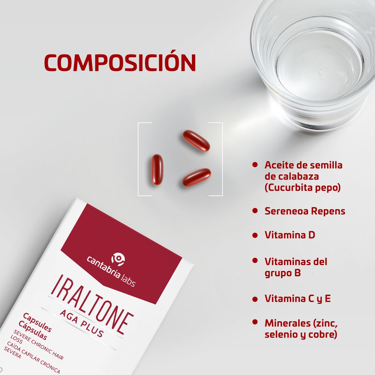 Iraltone AGA PLUS kapsule Tretmani za kosu, ljekarna