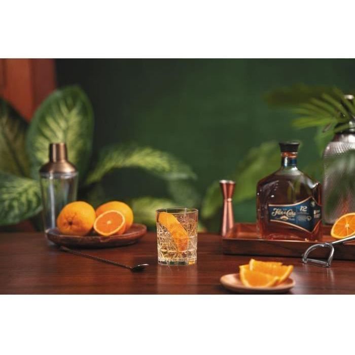 Flor de Caña – 12 Jahre alt – Rum-Geschenkset, 40,0 % Vol., 70 cl + 1 Glas