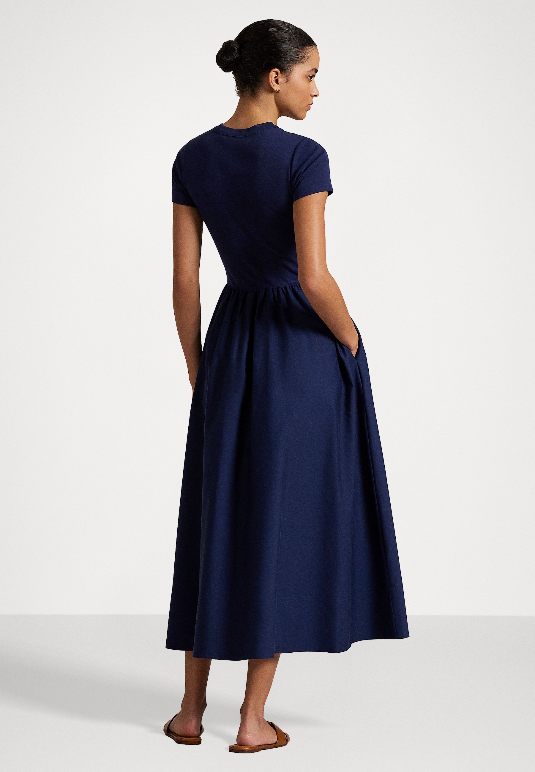 Polo Ralph Lauren džersio suknelė - newport navy