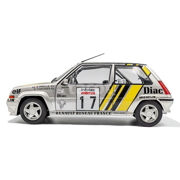 Voiture miniature - SOLIDO - Renault Supercinq GT Turbo Tour de Corse 1989 - 1/18 - Métal monté - S1810005