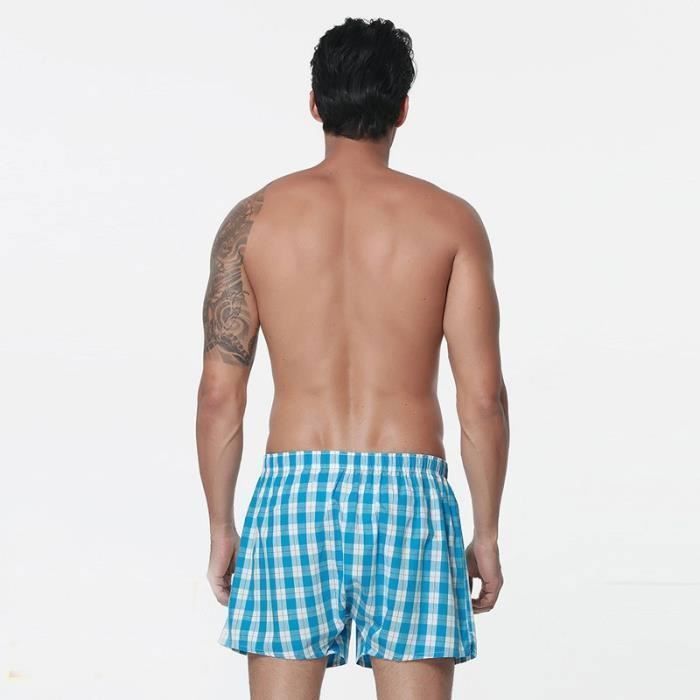 Confezione da 5 boxer da uomo a quadri, disponibili in 5 colori, in comodo cotone con elastico in vita.