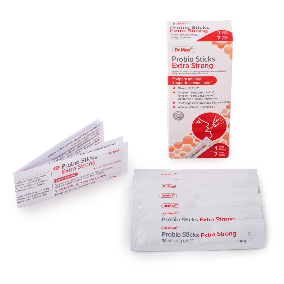 Barres Dr.Max Probio Extra Fortes (7 sachets) pour l'équilibre de la flore intestinale et le bon fonctionnement du système immunitaire