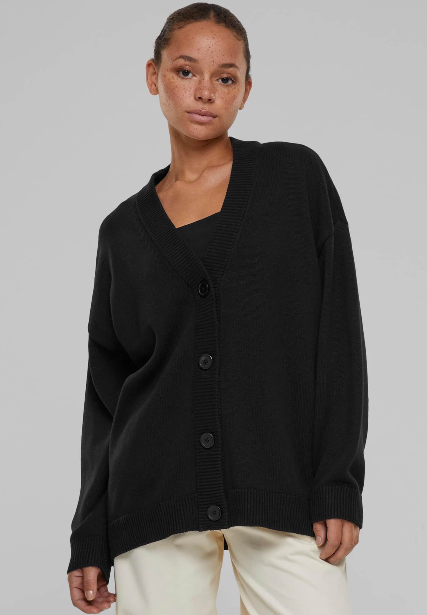 Urban Classics BIG - Strickjacke - schwarz