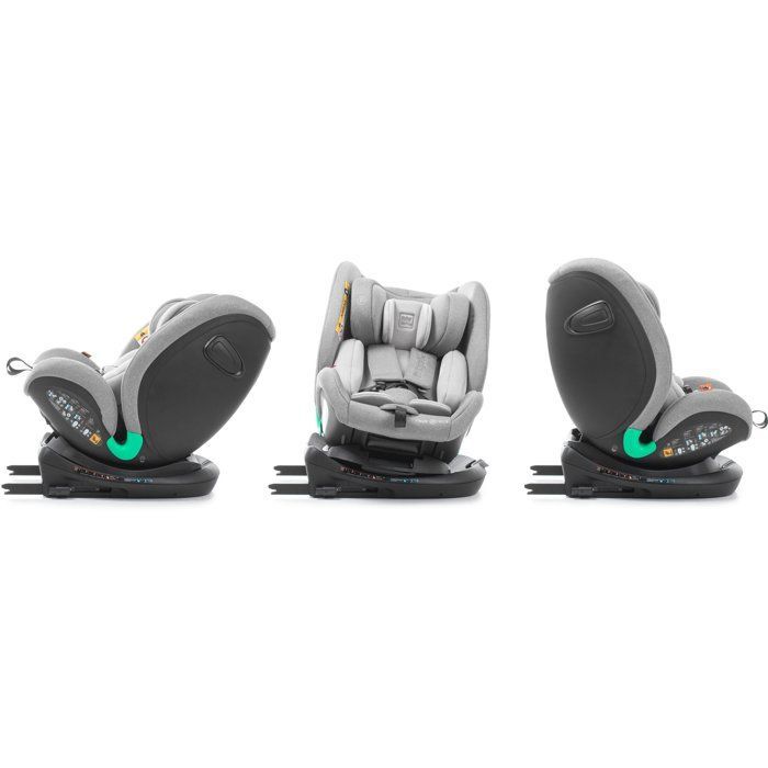 Silla de coche BABYAUTO - Odeas - Grupo 0/1/2/3 - Talla I - 40/150 cm - Top Tether - Giro de 360° - Antracita