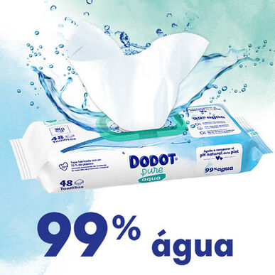 Dodot Pack Babyvåtservetter Aqua Pure 0% Plast 6 x 48 st 6 x 48 st