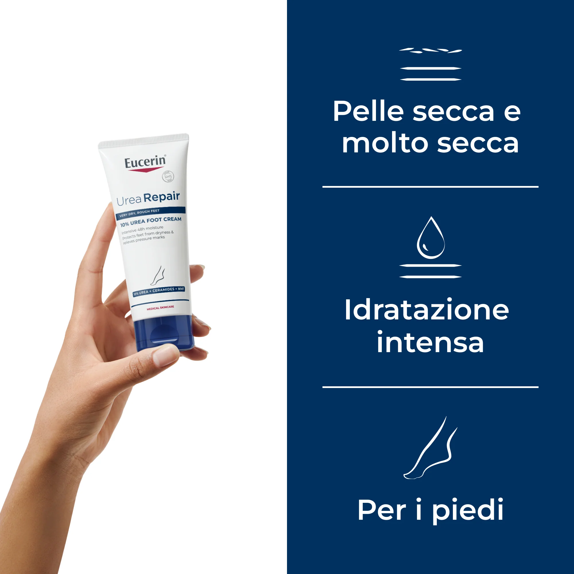 UreaRepair UreaRepair Crema Piedi Rigenerante 10% Urea - Trattamento Mani