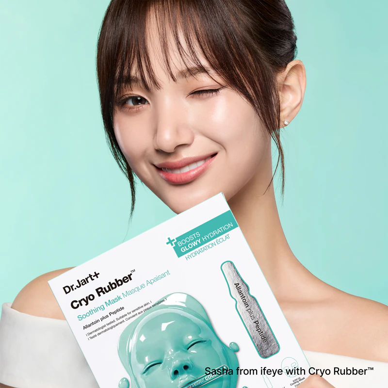 Máscara calmante Dr. Jart+ Cryo Rubber™ - máscara de hidrogel intensamente calmante