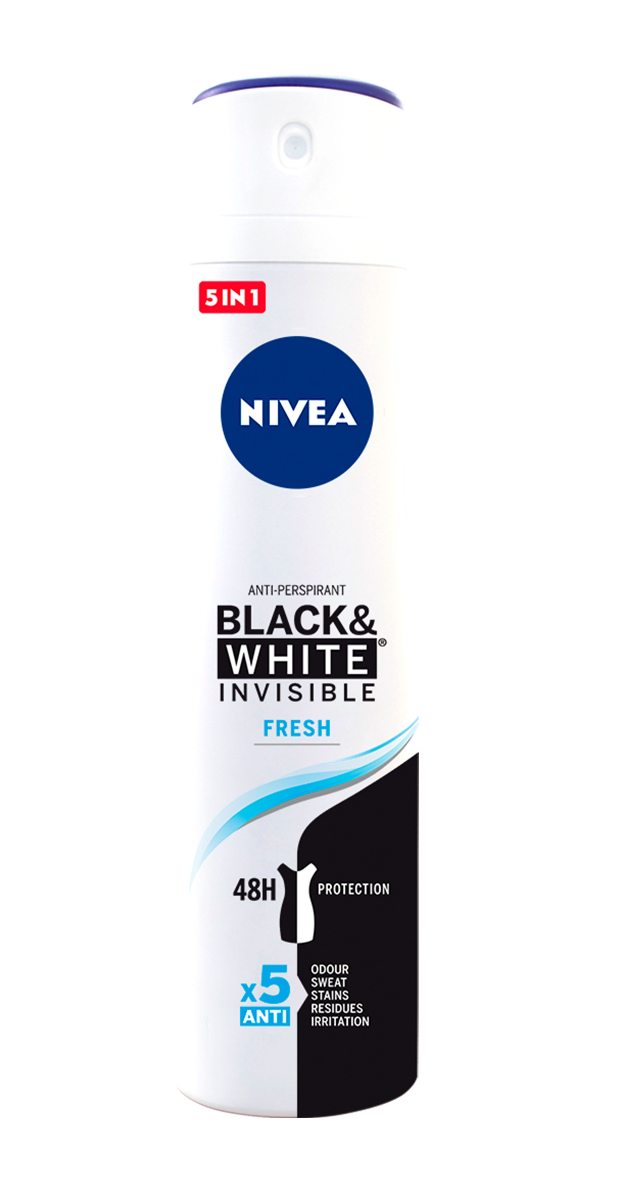 „Black & White Invisible Fresh“ dezodorantas purškiklis Dezodorantai