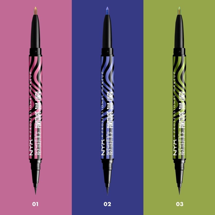 NYX Professional Makeup akių kontūro pieštukas „Beetlejuice Pinestripe Duo Liner“ – 1 vnt.