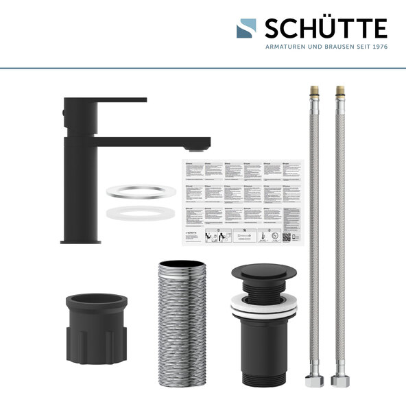 MANHATTAN washbasin tap, matte black