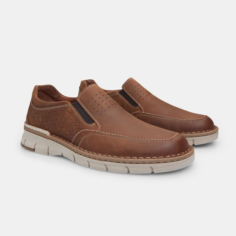BATA Męskie buty wsuwane z nubuku