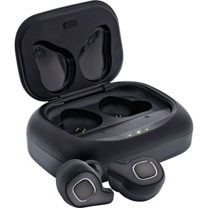 Inline Pure Air TWS — True Wireless Bluetooth In-Ear Headphones, Qi Power Bank Case, Black