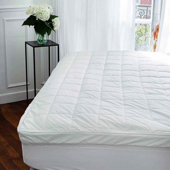 Surmatelas coton et polyester microfibre 180x200 cm forme housse bonnet 30 cm VIRTUOSO