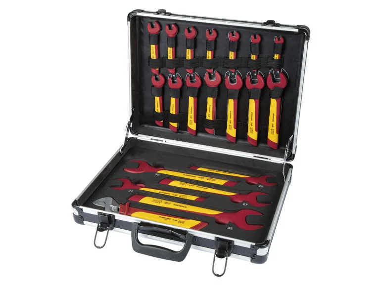 PARKSIDE® Dugókulcskészlet, Egyoldalas Nyitott Villáskulcskészlet, 20 Darabos
