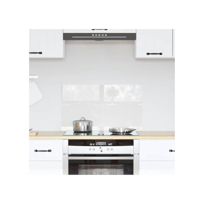 Dosseret de cuisine en verre trempé - vidaXL - 70x40x0.8 cm - Transparent - Thermorésistant - Durable - Épaisseur 6 mm