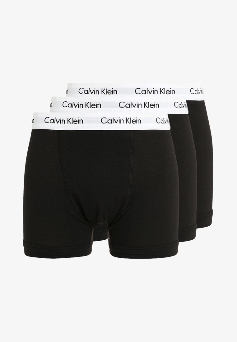 Slip Calvin Klein Underwear TRUNK PACK 3 pezzi in cotone elasticizzato - neri