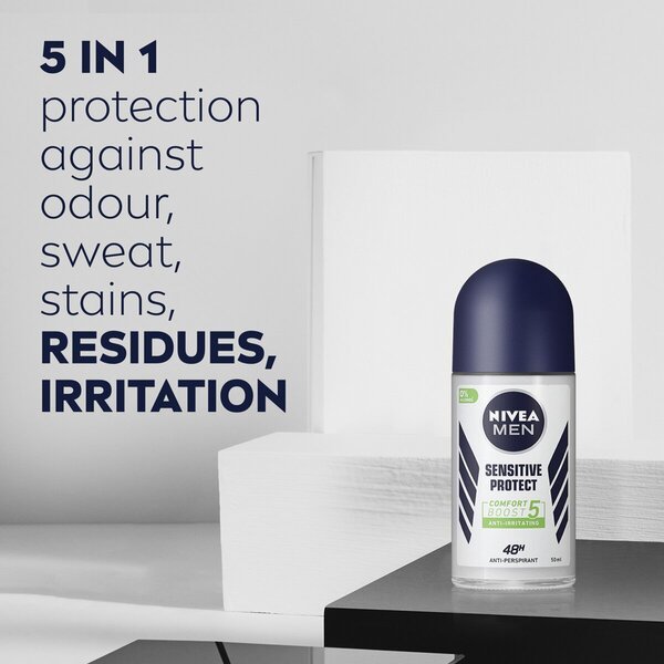 NIVEA Men Sensitive Protect antitranspirācijas rullītis 50 ml