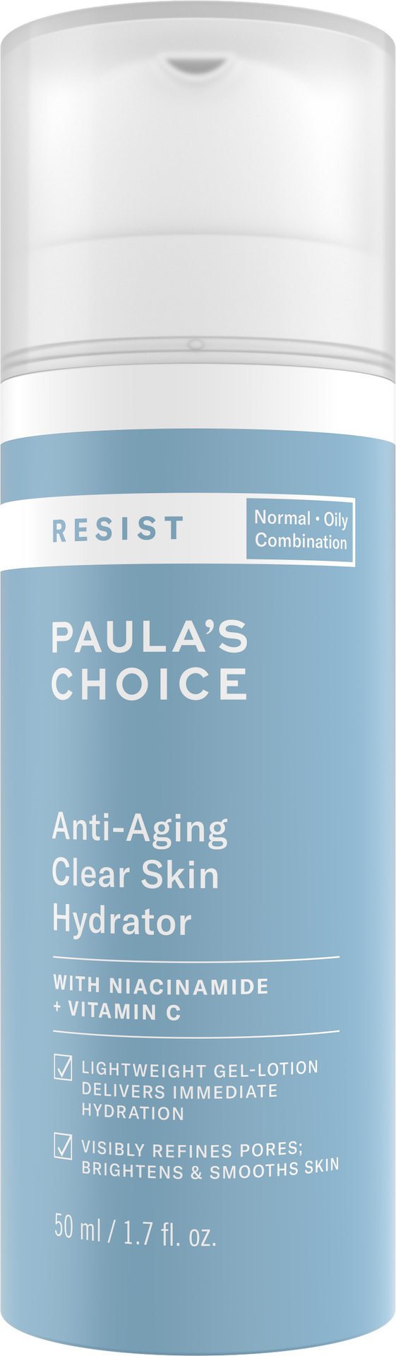 Hidratant anti-îmbătrânire Resist Clear Skin 50 ml - Paula's Choice
