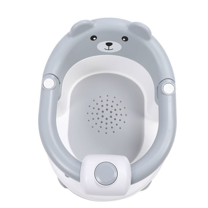 Vvikizy siège de bain pour bébé Chaise de bain pour nourrissons non glissante bébé asseoir assis siège puericulture tabouret Gris