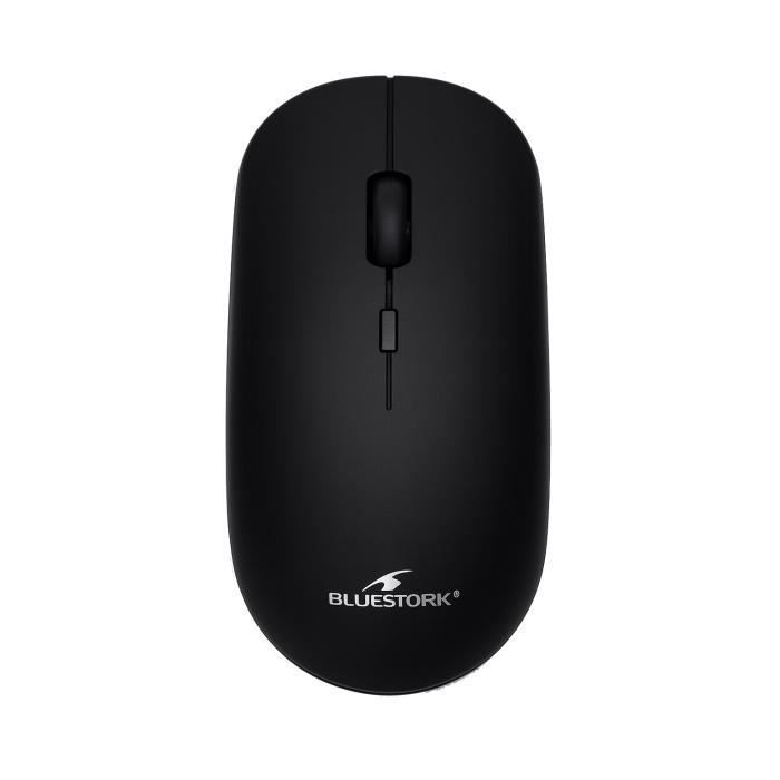 Mouse sem fio - BLUESTORK - OFFICE 100 - 2.4G + Bluetooth - Recarregável - PC/MAC - Preto
