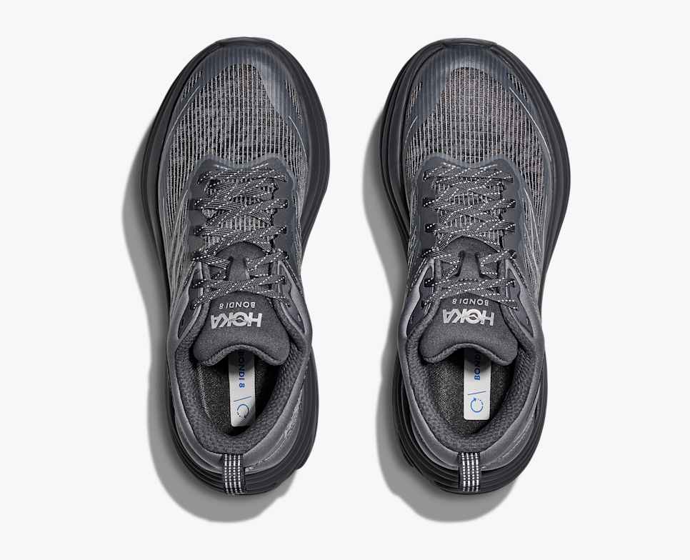 HOKA Stealth/Tech Bondi 8 Caged Gris anthracite / Ciel gris