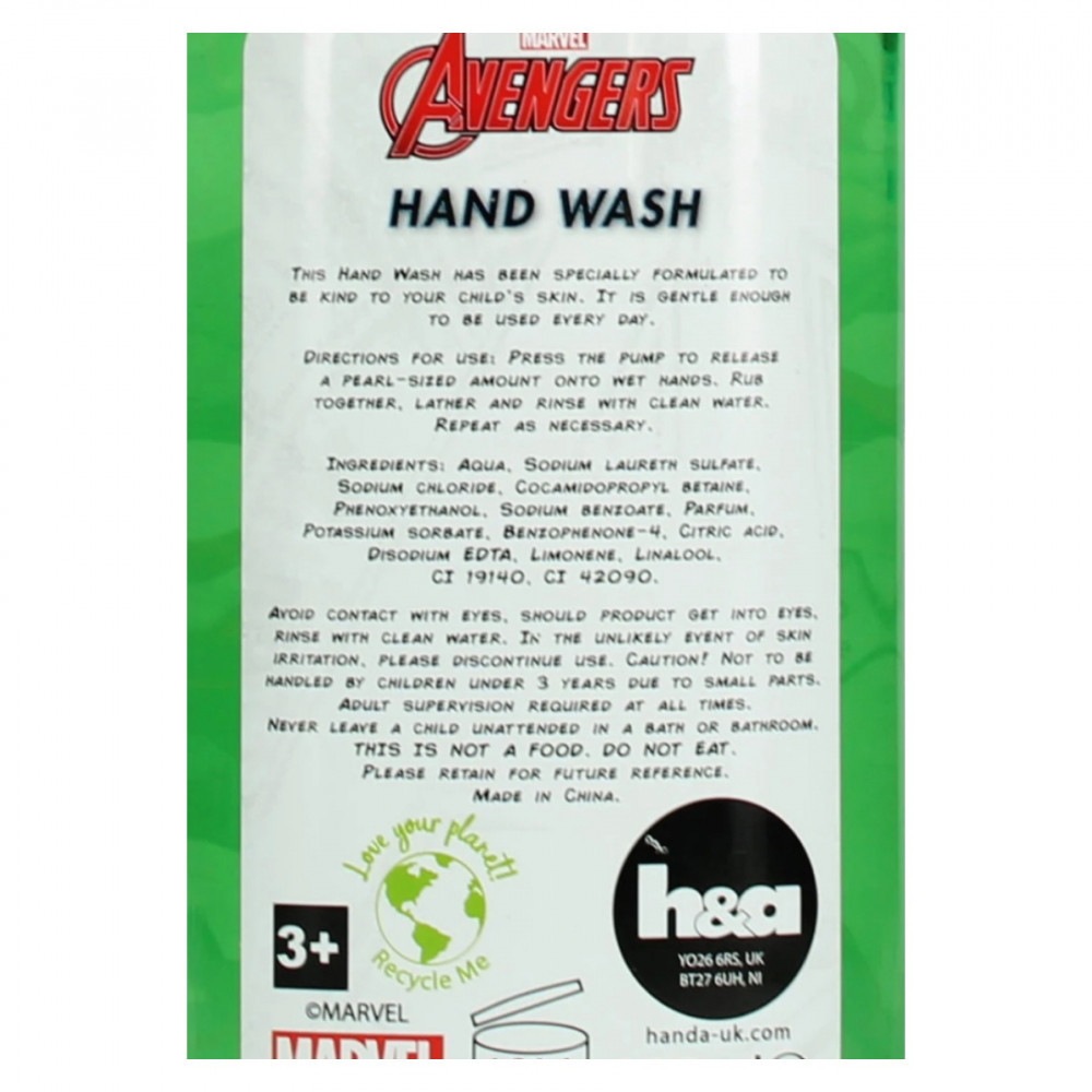 Marvel Savon Pour les Mains à l'Orange Avengers 300 ml