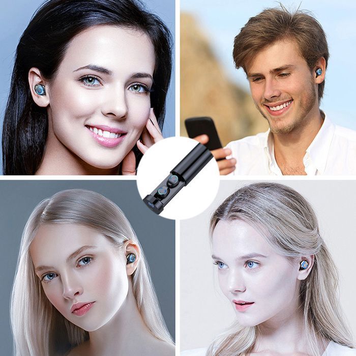 Auriculares Bluetooth inalámbricos OEM F99 (intraurales, con micrófono, cancelación de ruido, color negro)