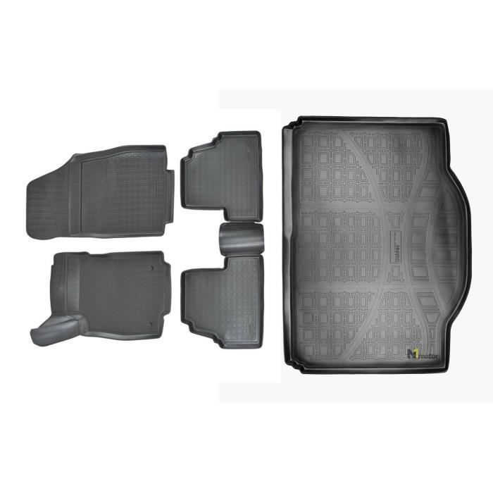 NORM Liners | Tapis en Caoutchouc TPE Tous Temps + Kit Bac de Coffre Pour Opel Mokka / Mokka X Ab 2012