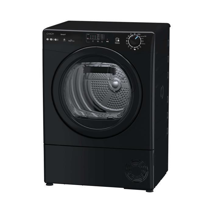 Sèche-linge pompe à chaleur CANDY CS EH9N2LBEB-S Smart - 9 kg - Bac EasyCase - Classe D - Noir